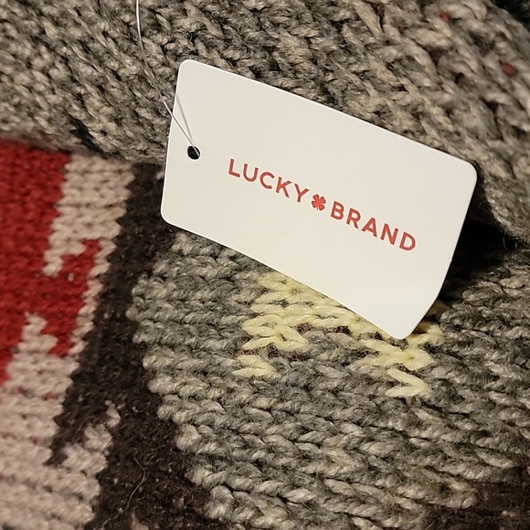 Lucky Brand Aztec Novelty Crew Sweater NWT S M XL XXL - Picture 5 of 10